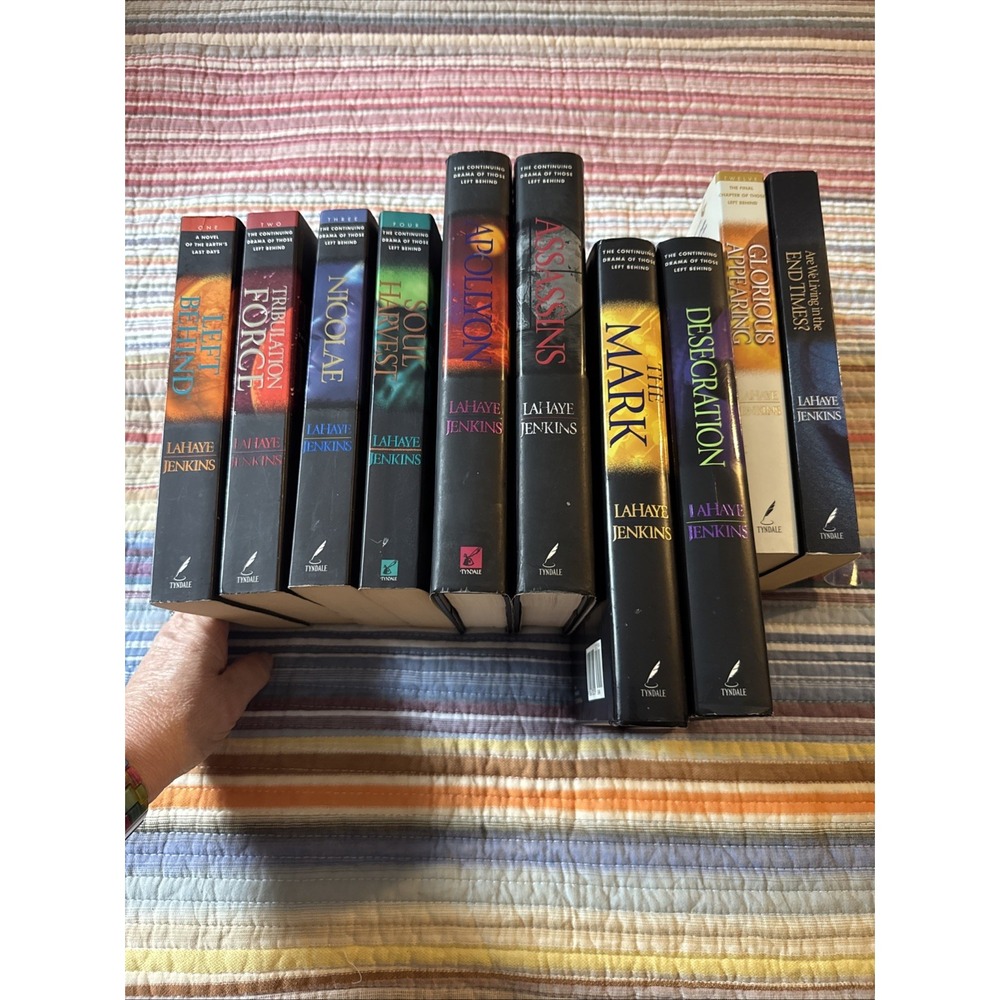 Lot Of 10 Left Behind Series Novels 4 Hardcover 6 Paperback 1-6, 8,9,12 End Time